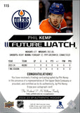 2024-25 Phil Kemp Upper Deck Sp Authentic FUTURE WATCH AUTO 500/599 Edmonton Oilers #115