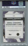 2024-25 Kristaps Porzingis Autograpg Topps Inception GRAIL CHASING SIGNATURES AUTO 1/1 PSA 9 #GCS-KP BOSTON CELTICS 4193