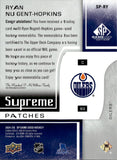 2024-25 Ryan Nugent-Hopkins Upper Deck SP Game Used SUPREME LOGO PATCH 04/15 RELIC #SP-RY Edmonton Oilers