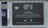 2025 Eddie Guerrero Topps Chorome WWE BLACK & GOLD REFRACTOR TITLE TOWN 08/15 PSA 9 #EDG WWE HOF 4986