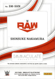 2023 Shinsuke Nakamura Panini Immaculate Collection RED FOIL SUPERSTAR SWATCHES SHIRT 24/25 RELIC #SM-SHN Monday Night Raw