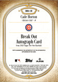 2026 Cade Horton Topps Tier 1 BRK OUT BLUE FOIL ROOKIE AUTO 78/99 AUTOGRAPH #BOA-CH Chicago Cubs