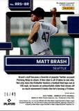 2022 Matt Brash Donruss Optic GREEN RATED ROOKIE AUTO 26/49 AUTOGRAPH #RRS-BR Seattle Mariners