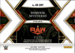 2023 "Dirty" Dominik Mysterio Panini Select WWE HOLO SILVER SHIRT AUTO 42/99 AUTOGRAPH REIC #AM-DMY Monday Night Raw