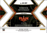 2023 "Dirty" Dominik Mysterio Panini Select WWE HOLO SILVER SHIRT AUTO 42/99 AUTOGRAPH REIC #AM-DMY Monday Night Raw