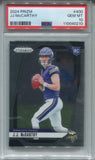 2024 J.J. McCarthy Panini Prizm ROOKIE RC PSA 10 #400 Minnesota Vikings 0210