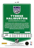 2021-22 Tyrese Haliburton Panini Donruss Choice RED 38/99 #43 Sacramento Kings