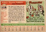 1955 Bob Purkey Topps #118 Pittsburgh Pirates BV $30