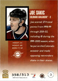 2003-04 Joe Sakic Pacific Crown Royale JERSEY 358/513 RELIC #3 Colorado Avalanche HOF