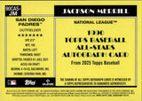 2025 Jackson Merrill Topps Silver Pack '90 SILVER PACK ALL-STAR AUTO AUTOGRAPH #90CAS-JM San Diego Padres