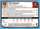 2008 Joe Mauer Bowman Chrome BLUE REFRACTOR 088/150 #38 Minnesota Twins HOF