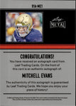 2024 Mitchell Evans Leaf Metal 1991 DESIGN ROOKIE BLUE MOJO AUTO 5/8 AUTOGRAPH RC #91A-ME1 Notre Dame Fighting Irish