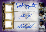 2020 Robin Yount Christian Yelich Keston Hiura Topps Triple Threads AMETHYST TRIPLE JERSEY AUTO 20/27 AUTOGRAPH RELIC #ARC-YYH Milwaukee Brewers