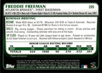 2011 Freddie Freeman Bowman ROOKIE RC #205 Atlanta Braves 7