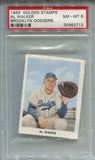 1955 Al Walker Golden Stamps PSA 8 #NA Brooklyn Dodgers 3713