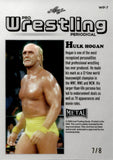 2024 Hulk Hogan Leaf Metal Legends PRO WRESTLING PERIODICAL LIGHT BLUE WAVE 7/8 #WP-7 WWE Legend