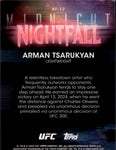 2025 Arman Tsarukyan Topps Midnight NIGHTFALL #NF-17 Lightweight