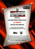 2026 LA Knight Topps Chrome WWE RED BRAND REFRACTOR AUTO AUTOGRAPH #RBA-LAK Monday Night Raw