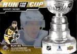 2024-25 Sidney Crosby Upper Deck Black Diamond RUN FOR THE CUP 61/99 DIE CUT #RUN-SC Pittsburgh Penguins