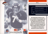 2007 John Elway Leaf Limited TEAM TRADEMARKS JERSEY AUTO 10/15 AUTOGRAPH RELIC #TT-1 Denver Broncos HOF
