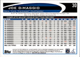 2012 Joe DiMaggio Topps SP LEGEND VARIATION #30 New York Yankees HOF