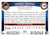 2011 Freddie Freeman Topps ROOKIE RC #145 Atlanta Braves 5