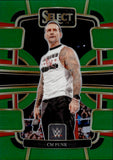 2024 CM Punk Panini Select EMERALD GREEN CONCOURSE LEVEL 3/5 #20 Monday Night Raw