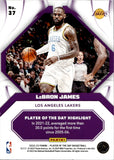 2022-23 LeBron James Panini Player of the Day PURPLE 51/99 #37 Los Angeles Lakers