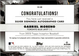 2023 Gabriel Moreno Topps Inception SILVER SIGNINGS AUTO 71/99 AUTOGRAPH #ISS-GM Toronto Blue Jays