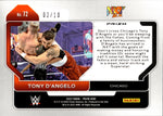 2022 Tony D'Angelo Panini Prizm WWE ROOKIE BLUE SHIMMER FOTL 08/10 RC #72 NXT