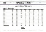 2025-26 Shaquille O'Neal Topps Chrome GREEN GEOMETRIC REFRACTOR 71/99 #171 Los Angeles Lakers HOF