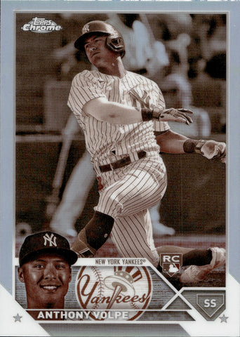 2023 Anthony Volpe Topps Chrome ROOKIE SEPIA REFRACTOR RC #4 New York Yankees 1