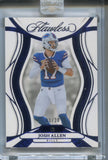 2025 Josh Allen Panini Flawless SAPPHIRE BLUE 03/20 #7 Buffalo Bills