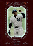 2009 Reggie Jackson Topps Sterling FRAMED BURGUNDY 10/10 #21 New York Yankees HOF