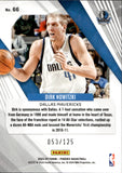 2023-24 Dirk Nowitzki Panini Phoenix SEISMIC 053/125 #66 Dallas Mavericks HOF