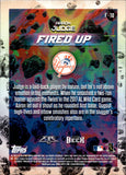 2018 Aaron Judge Topps Fire GOLD MINTED FIRED UP #F-5 New York Yankees