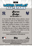 2024 Aaron Judge Topps Chrome GREEN REFRACTOR ULTRA VIOLET ALL-STARS SP #UV4 New York Yankees