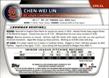 2025 Chen-Wei Lin Bowman Chrome 1ST BOWMAN YELLOW REFRACTOR AUTO 23/75 AUTOGRAPH #CPA-CL St. Louis Cardinals