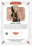 2023 Becky Lynch Panini Chronicles TIMELESS TREASURES 92/99 #TT-7 Monday Night Raw