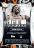 2025 Kofi Kingston Topps Exalted WWE ELEVATED INK AUTO AUTOGRAPH #NA Monday Night Raw