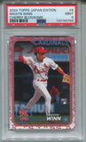2024 Masyn Winn Topps Japan Edition ROOKIE CHERRY BLOSSOMS 87/99 RC PSA 9 #9 St. Louis Cardinals 0759