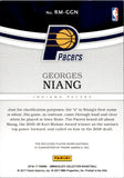 2016-17 Georges Niang Panini Immaculate REMARKABLE MEMORABILIA JERSEY 12/99 RELIC #RM-GGN Indiana Pacers
