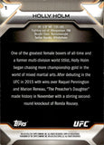2016 Holly Holm Topps UFC Knockout SILVER 223/227 #1 Bantamweight