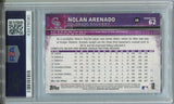 2015 Nolan Arenado Topps Series 1 SNOW CAMO 15/99 PSA 9 #62 Colorado Rockies 8090
