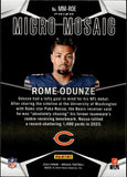 2024 Rome Odunze Panini Mosaic SP ROOKIE MICRO MOSAIC RC #MM-ROE Chicago Bears