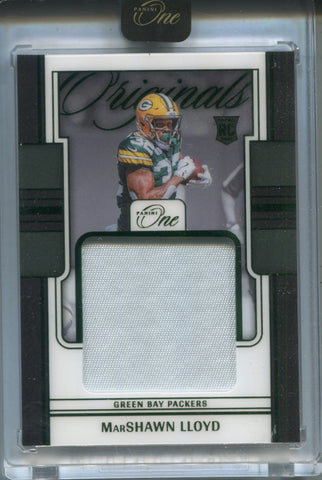 2024 MarShawn Lloyd Panini One GREEN ORIGINALS ROOKIE PATCH 22/25 RELIC #OOP-MLD Green Bay Packers