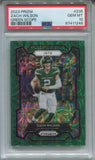 2023 Zach Wilson Panini Prizm GREEN SCOPE 64/75  PSA 10 #235 New York Jets 1248
