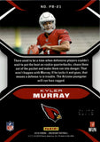 2019 Kyler Murray Panini Obsidian PITCH BLACK DIE CUT ROOKIE 51/75 RC #PB-21 Arizona Cardinals