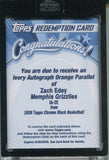 2026 Zach Edey Topps Chrome Black ORANGE IVORY AUTO AUTOGRAPH REDEMPTION #IA-ZE Memphis Grizzlies