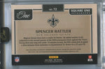 2024 Spencer Rattler Panini One SQUARE ONE QUAD ROOKIE PATCH AUTO 73/99 AUTOGRAPH RELIC #49 New Orleans Saints